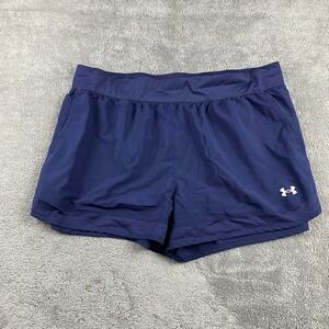 Under Armour Locker Woven Shorts Loose Womens XXL Navy‎ Blue